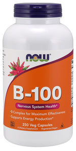 Vitamin B-100 - 250 vcaps - NOW Foods