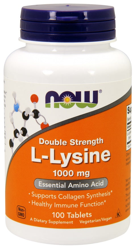 L-Lysine, 1000mg - 100 tablets - NOW Foods