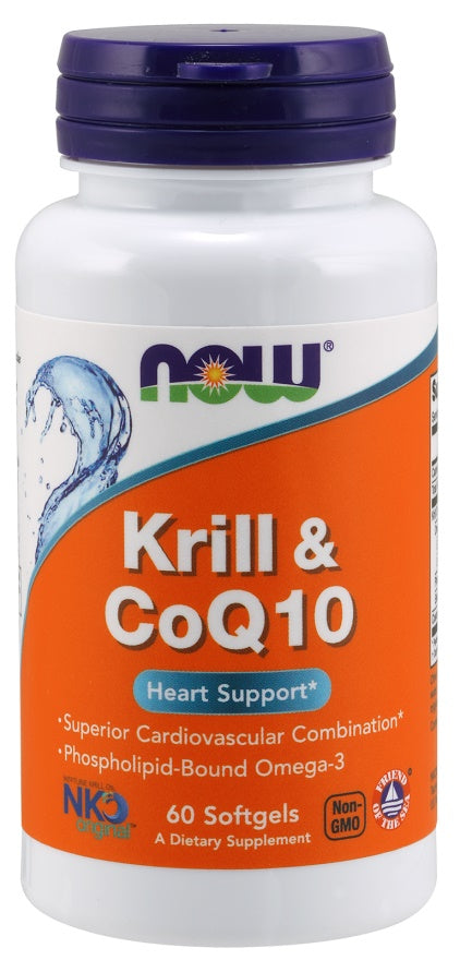 Krill & CoQ10 - 60 softgels - NOW Foods