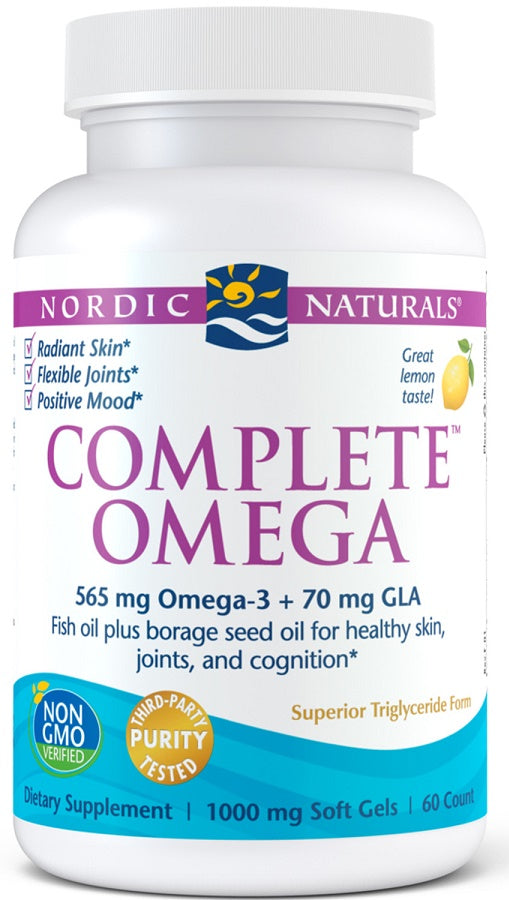 Complete Omega, 565mg Lemon - 60 softgels - Nordic Naturals