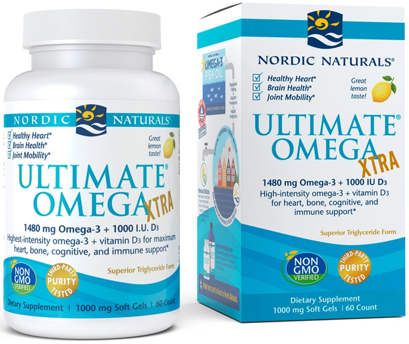 Ultimate Omega Xtra, 1480mg Lemon - 60 softgels - Nordic Naturals