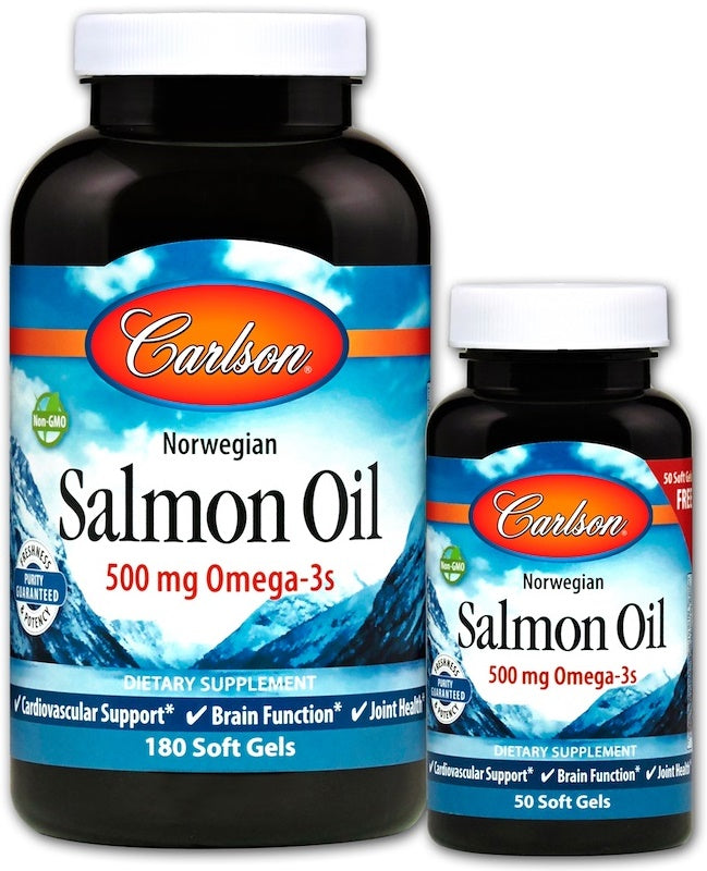 Norwegian Salmon Oil - 180 + 50 softgels - Carlson Labs