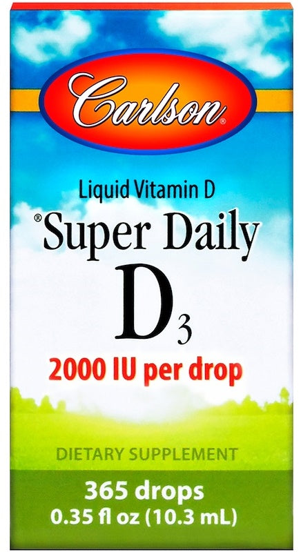 Super Daily D3, 2000 IU - 10 ml. - Carlson Labs
