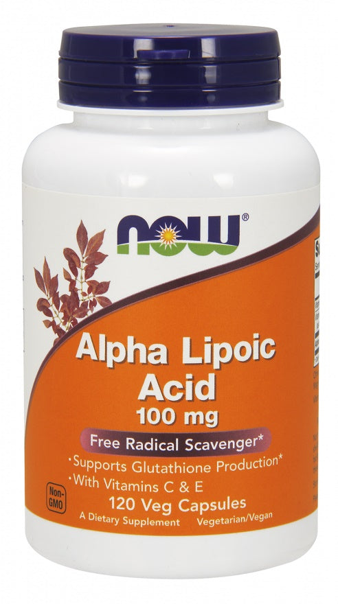 Alpha Lipoic Acid with Vitamins C & E, 100mg - 120 vcaps - NOW Foods