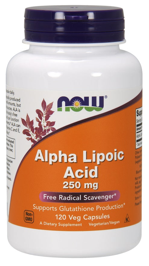 Alpha Lipoic Acid, 250mg - 120 vcaps - NOW Foods