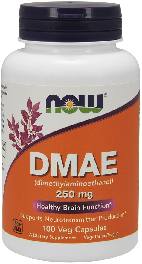 DMAE (Dimethylaminoethanol), 250mg - 100 vcaps - NOW Foods