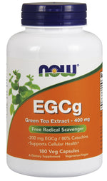 EGCg Green Tea Extract, 400mg - 180 vcaps - NOW Foods