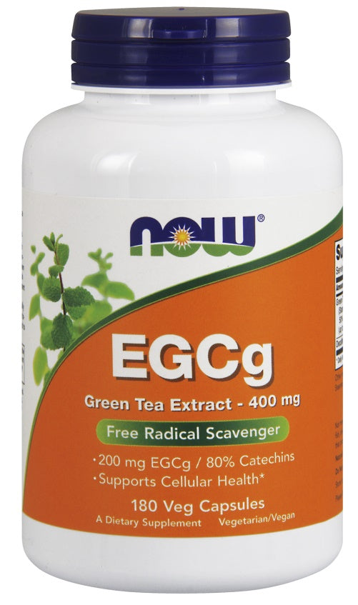 EGCg Green Tea Extract, 400mg - 180 vcaps - NOW Foods
