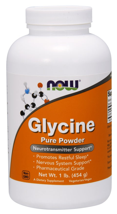 Glycine, Pure Powder - 454 grams - NOW Foods