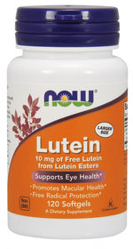 Lutein, 10mg - 120 softgels - NOW Foods