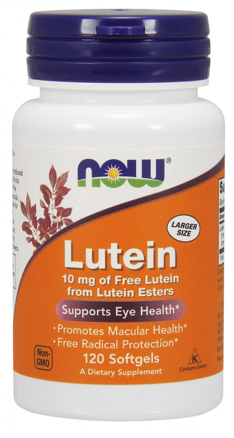 Lutein, 10mg - 120 softgels - NOW Foods