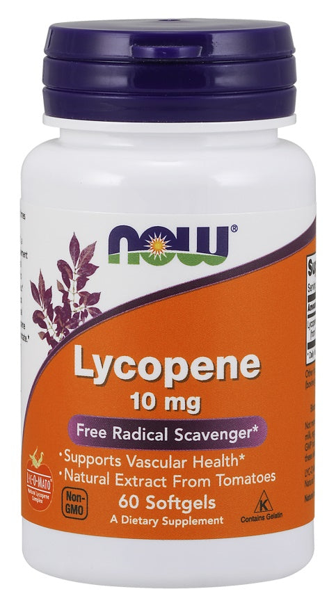 Lycopene, 10mg - 60 softgels - NOW Foods