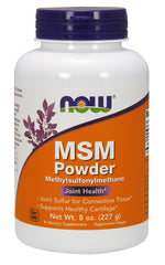 MSM Methylsulphonylmethane, Powder - 227 grams - NOW Foods