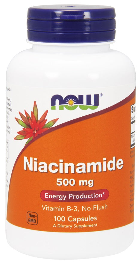 Niacinamide, 500mg - 100 caps - NOW Foods