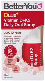 DLux+ Vitamin D+K2 Daily Oral Spray - 12 ml. - BetterYou