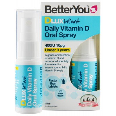 DLux Infant Daily Vitamin D Oral Spray - 15 ml. - BetterYou