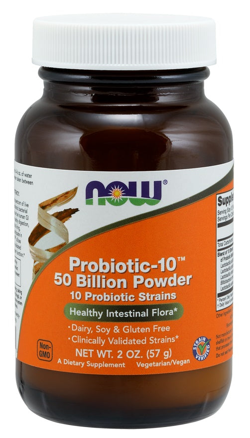 Probiotic-10, 50 Billion Powder - 57 grams - NOW Foods