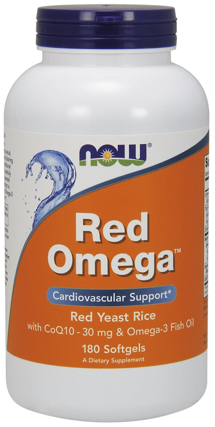 Red Omega (Red Yeast Rice) - 180 softgels - NOW Foods