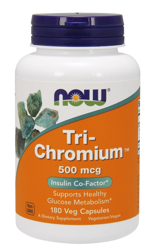 Tri-Chromium, 500mcg - 180 vcaps - NOW Foods