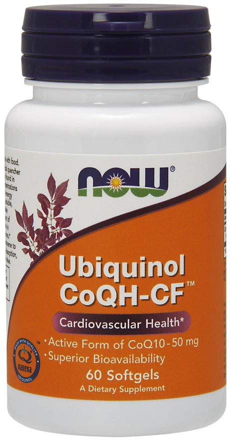 Ubiquinol CoQH-CF - 60 softgels - NOW Foods
