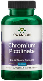 Chromium Picolinate, 200mcg - 200 caps - Swanson