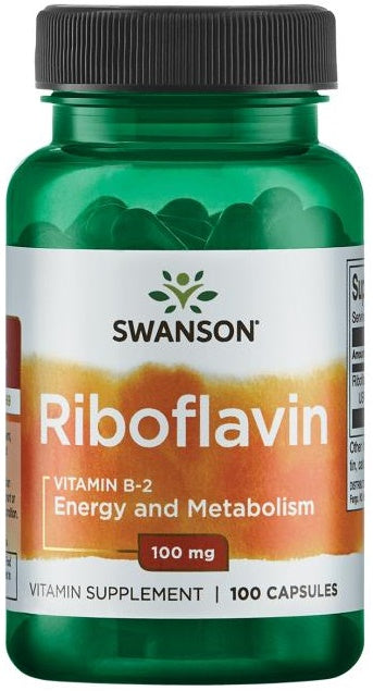 Riboflavin Vitamin B-2, 100mg - 100 caps - Swanson