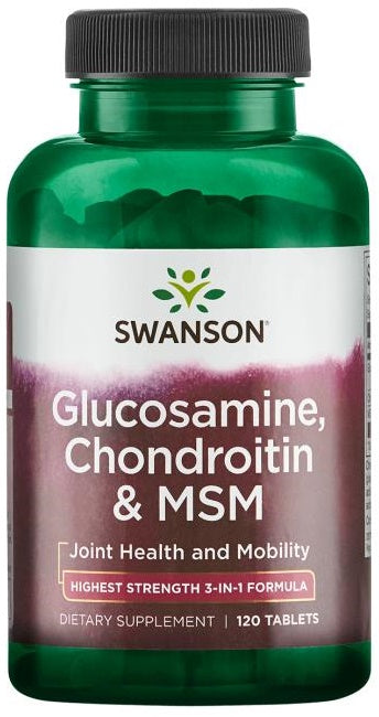 Glucosamine, Chondroitin & MSM, 750mg - 120 tablets - Swanson