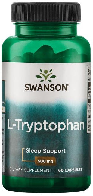 L-Tryptophan, 500mg - 60 caps - Swanson