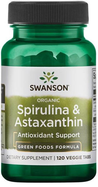 Spirulina & Astaxanthin - 120 veggie tablets - Swanson
