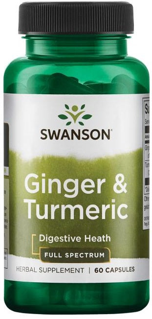 Ginger & Turmeric - 60 caps - Swanson