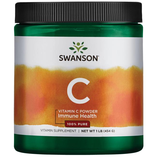Vitamin C Powder, 100% Pure - 454 grams - Swanson