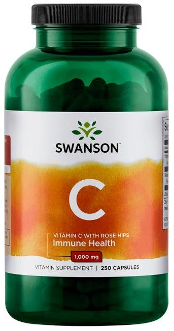 Vitamin C with Rose Hips Extract, 1000mg - 250 caps - Swanson