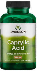 Caprylic Acid, 600mg - 60 softgels - Swanson