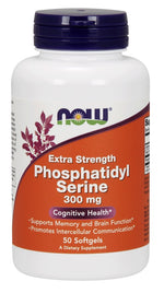 Phosphatidyl Serine, 300mg Extra Strength - 50 softgels - NOW Foods