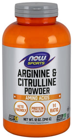 Arginine & Citrulline, Powder - 340 grams - NOW Foods