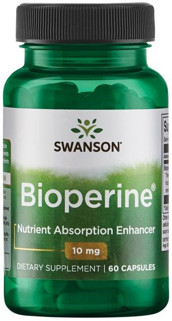 Bioperine, 10mg - 60 caps - Swanson