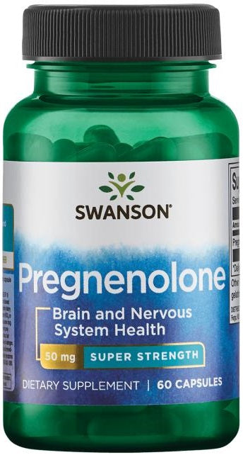 Pregnenolone, 50mg Super-Strength - 60 caps - Swanson