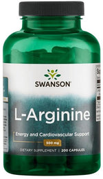L-Arginine, 500mg - 200 caps - Swanson