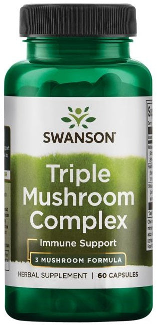 Triple Mushroom Standardized Complex - 60 caps - Swanson