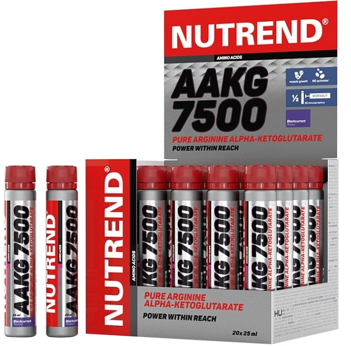 AAKG 7500, Blackcurrant - 20 x 25 ml. - Nutrend