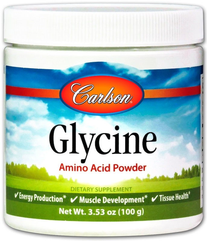 Glycine, Amino Acid Powder - 100 grams - Carlson Labs