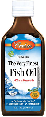 The Very Finest Fish Oil, Natural Lemon - 200 ml. - Carlson Labs