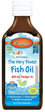 Kid's The Very Finest Fish Oil, 800mg Lemon - 200 ml. - Carlson Labs