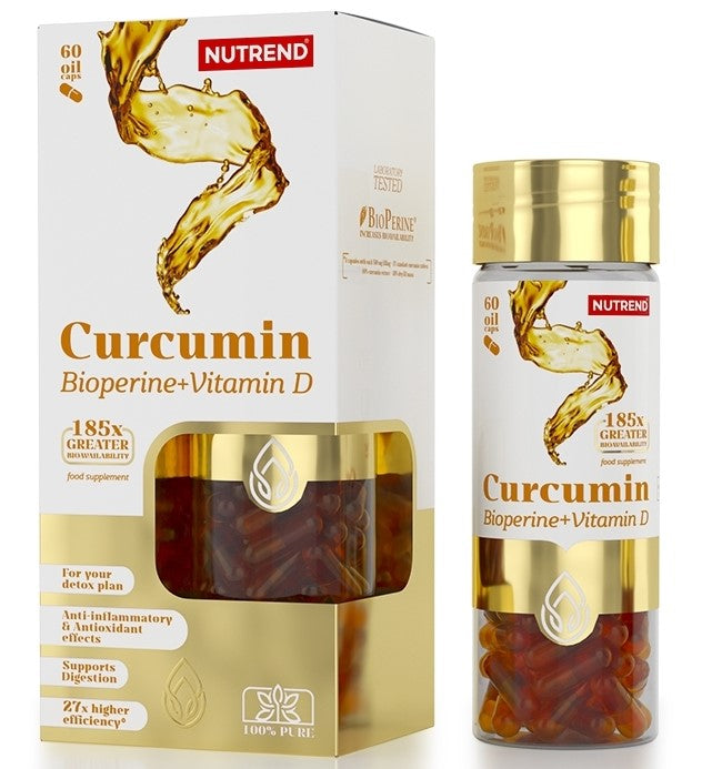 Curcumin + Bioperine + Vitamin D - 60 caps - Nutrend