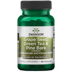 Grape Seed, Green Tea & Pine Bark Complex - 60 caps - Swanson