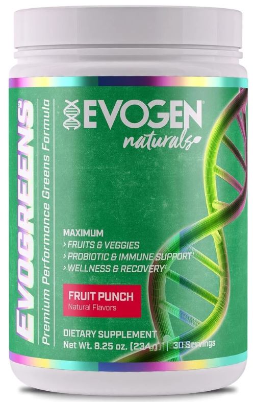 Evogreens Naturals, Fruit Punch - 234 grams - Evogen