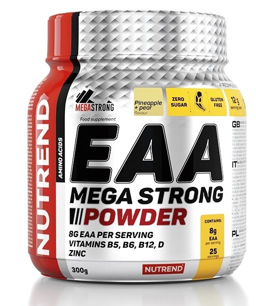 EAA Mega Strong Powder, Pineapple + Pear - 300 grams - Nutrend