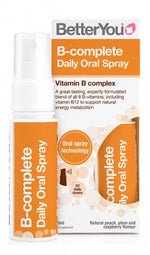 B-complete Daily Oral Spray, Natural Peach, Plum & Raspberry - 25 ml. - BetterYou