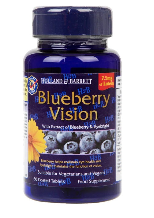 Blueberry Vision - 60 tablets - Holland & Barrett