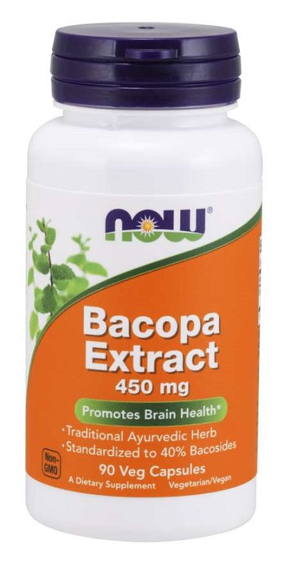 Bacopa Extract, 450mg - 90 vcaps - NOW Foods